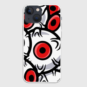 Чехол для iPhone 13 mini с принтом ГЛАЗА ЗЛОДЕЯ | RED EYES в Екатеринбурге,  |  | eyes | halloween | взгляд | взор | глаза | глазенки | зенки | зрение | наблюдение | око | очи | присмотр | хэллоуин