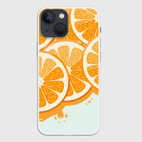 Чехол для iPhone 13 mini с принтом АПЕЛЬСИН | ORANGE в Екатеринбурге,  |  | citrus | orange | summer | апельсин | витамин | витамины | лето | цитрус | цитрусовый | цитрусовый микс