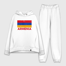 Женский костюм хлопок Oversize с принтом Armenia Flag в Екатеринбурге,  |  | armenia | арарат | армения | армяне | армянин | арцах | город | горы | ереван | кавказ | карта | народ | орёл | путешествие | саркисян | ссср | страна | турист | флаг