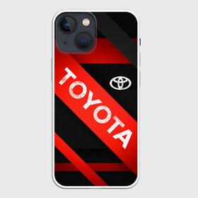 Чехол для iPhone 13 mini с принтом TOYOTA LINES в Екатеринбурге,  |  | toyota | авто | автомобиль | логотип | машина | надпись | текстура | тоета | тойота