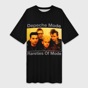 Платье-футболка 3D с принтом Rareties of Mode  Depeche Mode в Екатеринбурге,  |  | depeche mode | альбом | альтернативный | вестник моды | группа | депеш мод | депешмод | дэйв гаан | индастриал | мартин гор | музыка | новая волна | рок | синти поп | электроник | энди флетчер