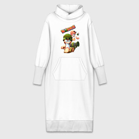 Платье удлиненное хлопок с принтом Worms3D в Екатеринбурге,  |  | armageddon | blast | blasts | mayhem | wmd | world paty | worms | черви | червячки