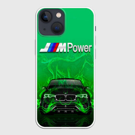 Чехол для iPhone 13 mini с принтом BMW GREEN STYLE в Екатеринбурге,  |  | auto | bmw | car | cool | fire | flame | germany | green | horse | авто | бмв | бумер | бэха | германия | зеленый | машина | немец | огонь | тачки