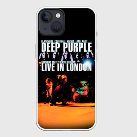 Чехол для iPhone 13 с принтом Deep Purple   Live In London в Екатеринбурге,  |  | deep purple | альбом | гловер | группа | дееп | деп | ди | дип перпл | диперпл | дипперпл | иэн гиллан | иэн пэйс | лого | логотип | метал | морс | пепл | прогрессивный | психоделический | рок | символ | хард