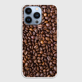 Чехол для iPhone 13 Pro с принтом Кофемания в Екатеринбурге,  |  | Тематика изображения на принте: black | coffee | coffee beans | coffeemania | roasted | жареные | зерна | кофе | кофейные | кофемания | черные