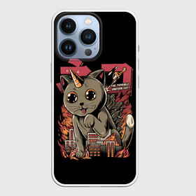 Чехол для iPhone 13 Pro с принтом АНИМЕ КОТ ЕДИНОРОЖЕК в Екатеринбурге,  |  | anime | cat | city | japan | manga | unicorn | аниме | великан | город | единорог | звери | кот | котик | манга | милый | монстр | пушистый | япония