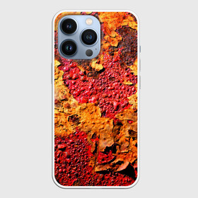 Чехол для iPhone 13 Pro с принтом Живопись коррозии металла в Екатеринбурге,  |  | art | bubbles | corrosion | metal | old | paint | painting | pop art | rust | арт | живопись | искусство | коррозия | краска | металл | пузыри | ржавчина | старая