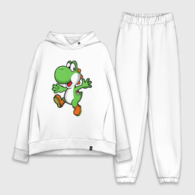 Женский костюм хлопок Oversize с принтом Mario Yoshi в Екатеринбурге,  |  | mario | nintendo | yoshi | йоши | марио | нинтендо