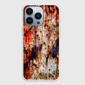 Чехол для iPhone 13 Pro с принтом Ой, где был я вчера в Екатеринбурге,  |  | blood | dirty | halloween | holes | metal | paint | rusty | scratches | smudges | stains | the holiday was a success | где был я вчера | грязный | дырки | краска | кровь | металл | ой | подтеки | праздник удался | пятна | ржавый | хеллоуин | царапины