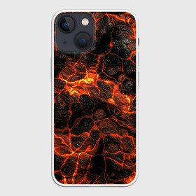 Чехол для iPhone 13 mini с принтом Горящая лава в Екатеринбурге,  |  | Тематика изображения на принте: burning | fire | flowing | lava | plasma | streaks | texture | waves | волны | горящая | лава | огонь | плазма | разводы | текстура | течет