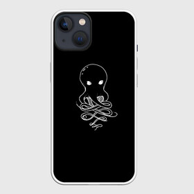 Чехол для iPhone 13 с принтом Small Octopus в Екатеринбурге,  |  | draw | drawing | octopus | карандаш | милашка | море | морские обитатели | октопус | осьминог | осьминожка | рисунок | рисунок карандашом | рыба