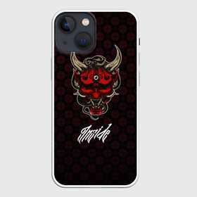 Чехол для iPhone 13 mini с принтом Beast Inside в Екатеринбурге,  |  | dragon | inside | japan | lettering | samurai | snake | дракон | змеи | самурай | япония