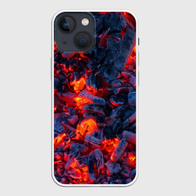 Чехол для iPhone 13 mini с принтом Магия углей в Екатеринбурге,  |  | ash | bonfire | coals | fire | heat | magic | nature | smoldering | tourism | woody | древесные | жар | костер | магия | огонь | пепел | природа | тлеющие | туризм | угли