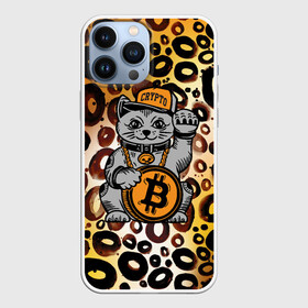 Чехол для iPhone 13 Pro Max с принтом BitCoin кот в Екатеринбурге,  |  | bitcoin | btc | альткоин | альты | биткоин | биток | бтс | бтц | крипта | криптовалюта