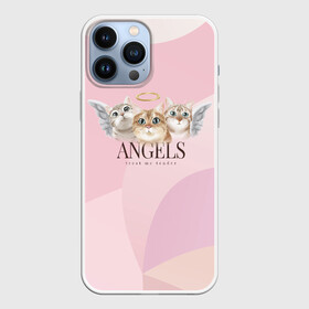 Чехол для iPhone 13 Pro Max с принтом Кошечки   ангелы в Екатеринбурге,  |  | angels | ангел | ангелы | кот | котенок | котик | кошка | милая