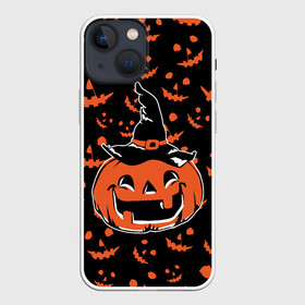 Чехол для iPhone 13 mini с принтом ТЫКВА в Екатеринбурге,  |  | america | halloween | usa | америка | тыква | тыква улыбается | тьма | ужас | хелловин | хеллоуин | хэллоуин