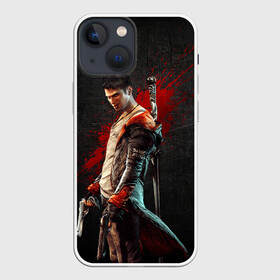 Чехол для iPhone 13 mini с принтом Black Dante в Екатеринбурге,  |  | dante | devil may cry | dmc | nefilim | video game | видео игра | данте | девил май край | диэмси | нефилим