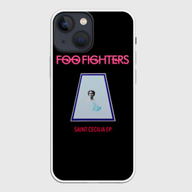 Чехол для iPhone 13 mini с принтом Saint Cecilia   Foo Fighters в Екатеринбурге,  |  | ff | foo fighters | альтернативный | группа | дэйв грол | крис шифлетт | метал | музыка | надпись | нэйт мендел | постгранж | пэт смир | рок | тейлор хокинс | фу файтерс | фф | хард | хардрок