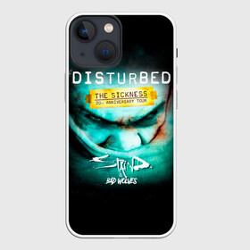 Чехол для iPhone 13 mini с принтом The Sickness   Disturbed в Екатеринбурге,  |  | disturbed | альтернативный | встревоженные | группа | джон мойер | дистербд | дистербед | дэвид дрейман | дэн дониган | майк венгрен | метал | ню | нюметал | рок | хеви | хевиметал