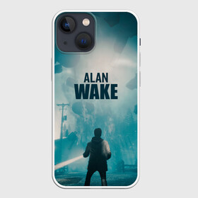 Чехол для iPhone 13 mini с принтом Алан Уэйк арт в Екатеринбурге,  |  | action | adventure | alan | entertainment | game | horror | remedy | survival | wake | алан | брайт | игра | лес | ночь | триллер | уэйк | фоллс | фонарик | хоррор | экшн