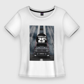 Женская футболка 3D Slim с принтом TONERCLUB25 КАРТИНА в Екатеринбурге,  |  | amg | amg63 | toner | tonerclub | tonerclub25 | авто | владивосток | гелентваген | гелик | картина | картинка | машина | машины | мост | тонировка