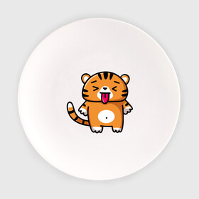 Тарелка с принтом Милый тигренок   символ года 2022 в Екатеринбурге, фарфор | диаметр - 210 мм
диаметр для нанесения принта - 120 мм | 2022 | год тигра | новый год | новый год 2022 | символ года | тигр | тигренок | тигрица | тигры