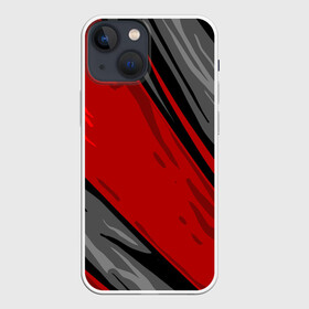 Чехол для iPhone 13 mini с принтом Сиомбиотический стиль в Екатеринбурге,  |  | background | арт | иллюстрация | красный | симбиот | черный