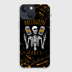 Чехол для iPhone 13 mini с принтом HALLOWEEN PARTY | ВЕЧЕРИНКА ХЕЛЛОУИН   ЧЕРЕП И ТЫКВА в Екатеринбурге,  |  | bones | ghost | halloween | pumpkin | skull | кости | приведение | призрак | скелет | тыква | хеллоуин | хоррор | хэллоуин