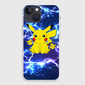 Чехол для iPhone 13 mini с принтом ПИКАЧУ НА ФОНЕ МОЛНИЙ   PIKACHU FLASH в Екатеринбурге,  |  | flash | pika | pika pika | pikachu | pokemon | детектив пикачу | молнии | пика | пикачу | покемон | текстура