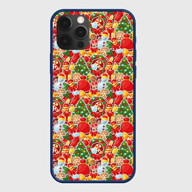 Чехол для iPhone 12 Pro Max с принтом Merry Christmas (символика) в Екатеринбурге, Силикон |  | christmas | merry christmas | santa claus | дед мороз | ёлка | елочные шары | игрушки | новый год | подарок | праздник | рождество | с новым годом | сантаклаус | снежинки | украшения