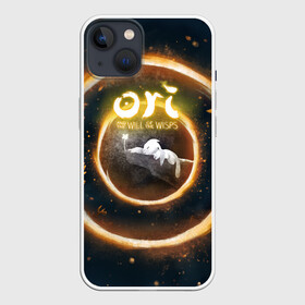 Чехол для iPhone 13 с принтом Ori and Flower в Екатеринбурге,  |  | moon studios | ori and the will of the wisps | блуждающий огонек | блуждающий огонь | дух ори | ку | ори и блуждающие огоньки | сеир