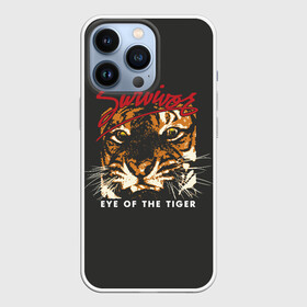 Чехол для iPhone 13 Pro с принтом Глаз Тигра в Екатеринбурге,  |  | eye of the tiger | hardrock | music | rock | tiger | глаз тигра | музыка | рок | тигр | хардрок