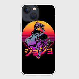 Чехол для iPhone 13 mini с принтом Ретровейв Джотаро в Екатеринбурге,  |  | anime | jojo | jojo bizarre adventure | jojos bizarre adventure | vaporwave | аниме | вапорвейв | вейпорвейв | джоджо | джотаро | манга | ретровейв