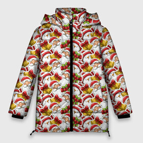 Женская зимняя куртка Oversize с принтом Дед Мороз и Снеговик в Екатеринбурге, верх — 100% полиэстер; подкладка — 100% полиэстер; утеплитель — 100% полиэстер | длина ниже бедра, силуэт Оверсайз. Есть воротник-стойка, отстегивающийся капюшон и ветрозащитная планка. 

Боковые карманы с листочкой на кнопках и внутренний карман на молнии | christmas | merry christmas | santa claus | дед мороз | ёлка | зима | мороз | новый год | подарок | праздник | рождество | с новым годом | сантаклаус | снеговик | снегурочка | снежинки