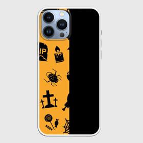 Чехол для iPhone 13 Pro Max с принтом ЧЕРНО ОРАНЖЕВЫЙ ХЭЛЛОУИН в Екатеринбурге,  |  | halloween | haloween | pumpkin | тыква | хеллоин | хеллоуин | хелоин | хелоуин | хэллоин | хэллоуин | хэлоин | хэлоуин