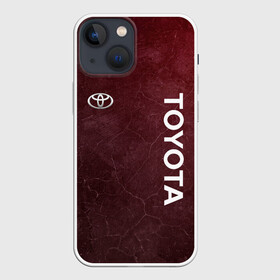 Чехол для iPhone 13 mini с принтом TOYOTA | RED GRUNGE в Екатеринбурге,  |  | 2021 | auto | red grunge | sport | toyota | авто | автомобиль | автомобильные | бренд | марка | машины | спорт | тоета | тойота