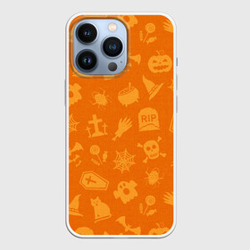 Чехол для iPhone 13 Pro с принтом ТЕПЛЫЙ ХЕЛЛОУИН в Екатеринбурге,  |  | bones | ghost | halloween | haloween | pumpkin | skull | кости | приведение | призрак | скелет | тыква | хеллоин | хеллоуин | хелоин | хелоуин | хоррор | хэллоин | хэллоуин | хэлоин | хэлоуин