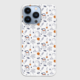 Чехол для iPhone 13 Pro с принтом Patern Halloween 7 в Екатеринбурге,  |  | 31 | bones | holiday | skull | spider | witches