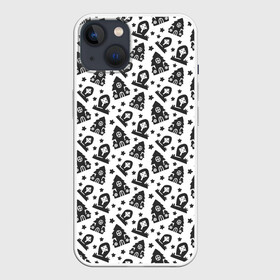 Чехол для iPhone 13 с принтом Patern Halloween 8 в Екатеринбурге,  |  | 31 | bones | holiday | skull | spider | witches