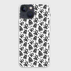 Чехол для iPhone 13 mini с принтом Patern Halloween 8 в Екатеринбурге,  |  | 31 | bones | holiday | skull | spider | witches