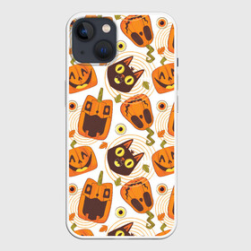 Чехол для iPhone 13 с принтом Patern Halloween 10 в Екатеринбурге,  |  | 31 | bones | holiday | skull | spider | witches