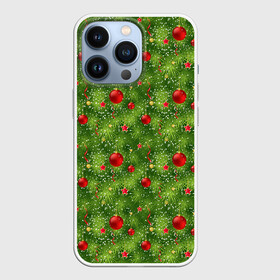 Чехол для iPhone 13 Pro с принтом Зелёная Ёлка в Екатеринбурге,  |  | christmas | merry christmas | santa claus | дед мороз | ёлка | елочные шары | игрушки | новый год | подарки | праздник | с новым годом | санта клаус | снегурочка | украшения