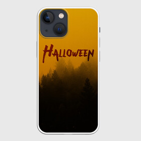 Чехол для iPhone 13 mini с принтом НОЧНОЙ ЛЕС В ХЕЛЛОУИН   FOREST HALLOWEEN BATS в Екатеринбурге,  |  | bats | bones | forest | ghost | halloween | pumpkin | skull | кости | лес | летучие мыши | приведение | призрак | скелет | тыква | хеллоуин | хоррор | хэллоуин