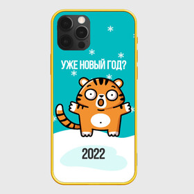 Чехол для iPhone 12 Pro с принтом Уже новый год в Екатеринбурге, силикон | область печати: задняя сторона чехла, без боковых панелей | 2022 | год тигра | новый год | новый год 2022 | символ года | тигр | тигренок | тигрица | тигры