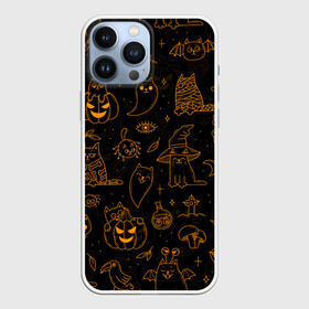 Чехол для iPhone 13 Pro Max с принтом ХЕЛЛОУИН ПАТТЕРН КОТИКИ   HALLOWEEN KITTY в Екатеринбурге,  |  | bats | bones | cat | ghost | halloween | kitty | pumpkin | skull | spider | кости | кот | кошка | летучие мыши | паук | паутина | приведение | призрак | скелет | тыква | хеллоуин | хоррор | хэллоуин