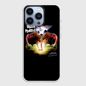 Чехол для iPhone 13 Pro с принтом Iron Maiden LIVE AT DONINGTON в Екатеринбурге,  |  | iron maiden | адриан смит | айран | айрон | группа | дэйв мюррей | железная дева | ирон | майден | мейд | мейден | метал | мрачный | музыка | песни | рок | стив харрис | тяжелый | хеви | хевиметал