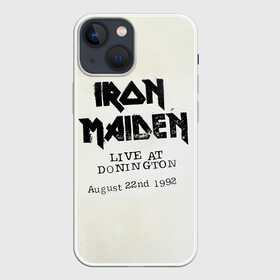Чехол для iPhone 13 mini с принтом Live at Donington   Iron Maiden в Екатеринбурге,  |  | iron maiden | адриан смит | айран | айрон | группа | дэйв мюррей | железная дева | ирон | майден | мейд | мейден | метал | мрачный | музыка | песни | рок | стив харрис | тяжелый | хеви | хевиметал
