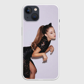 Чехол для iPhone 13 с принтом Киска Ариана в Екатеринбурге,  |  | ariana grande | pop | rap | rep | ариана гранде | исполнители | исполнитель | музыка | поп | попса | реп