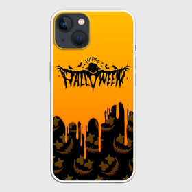 Чехол для iPhone 13 с принтом ХЕЛЛОУИН БРЫЗГИ КРАСОК   HALLOWEEN NIGHT в Екатеринбурге,  |  | bats | bones | ghost | halloween | pumpkin | skull | кости | летучие мыши | приведение | призрак | скелет | тыква | хеллоуин | хоррор | хэллоуин
