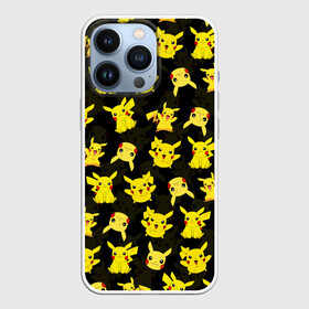 Чехол для iPhone 13 Pro с принтом ПИКАЧУ ПАТТЕРН   PIKA PIKACHU в Екатеринбурге,  |  | flash | pika | pika pika | pikachu | pokemon | аниме | детектив пикачу | молнии | пика | пикачу | покемон